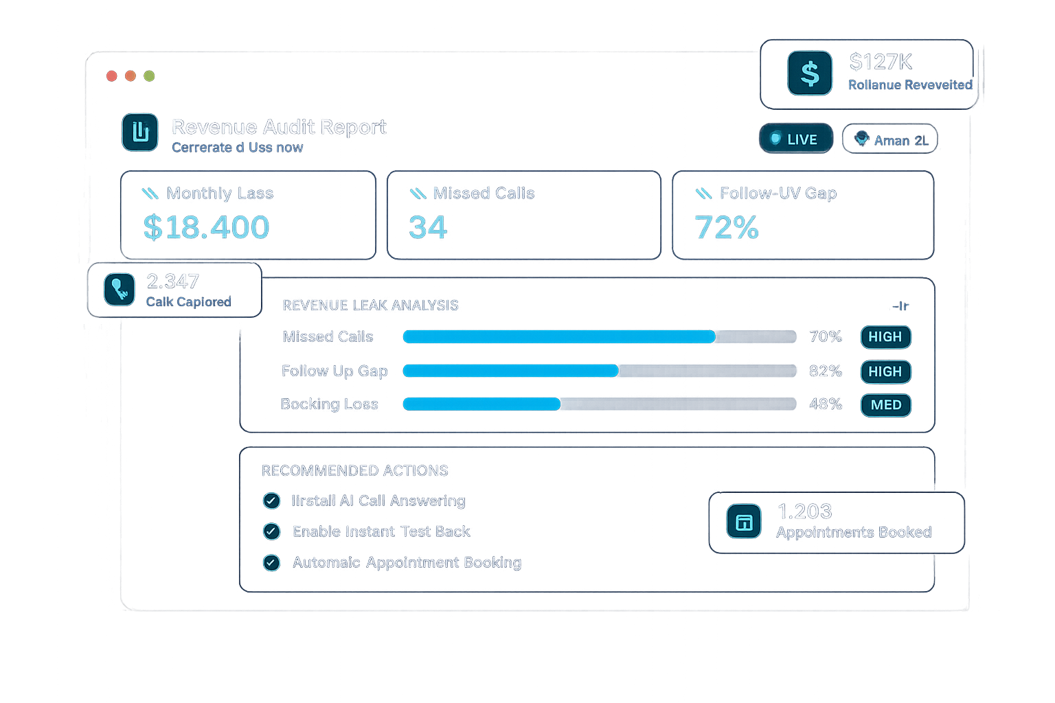 Cape Fear AI dashboard preview